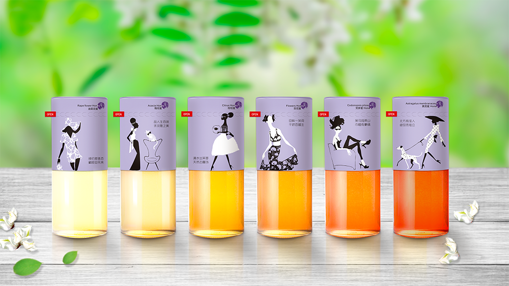 仙境女王蜂蜜包装设计